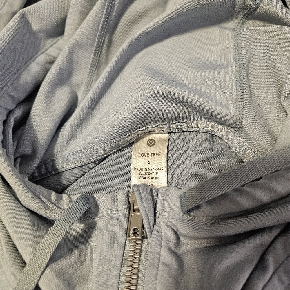 Love Tree Ice Blue Atlethic Hoodie